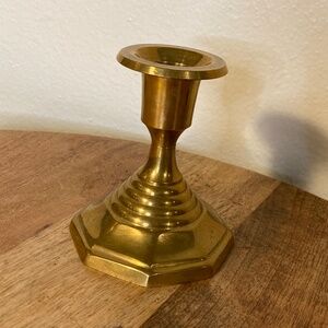 vintage brass handmade candle holder
